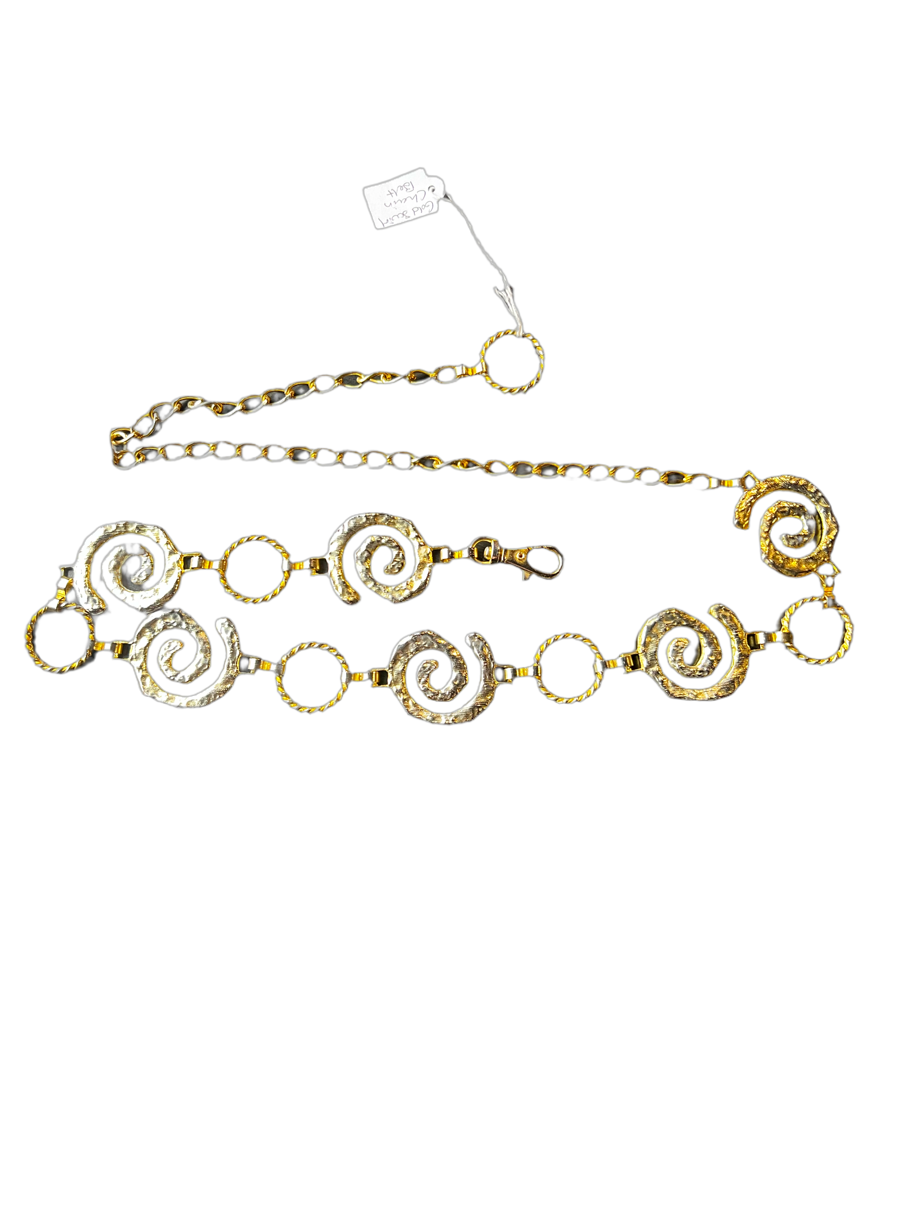 Gold Swirl Chain Belt