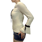 Vintage Milkmaid Whimsy Longsleeve Top (S)