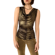 Y2K Bronze Cowl Neck (XS/S)