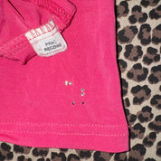 Euro Y2K Pink Lace Detail Halter Top (S)
