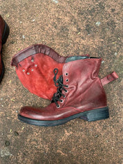 Vintage Italian Slouch Buckle Ankle Boots (UK 4 EU 37 US 6)