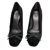 2010s  Guess Zipper Bow Coquette Stiletto Court Shoes (UK 4 US 6 EU 37))