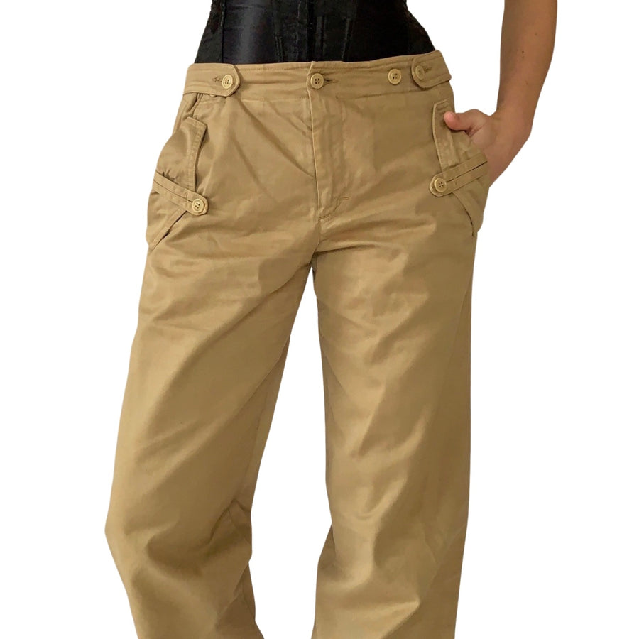 2000s Khaki Trousers (S)