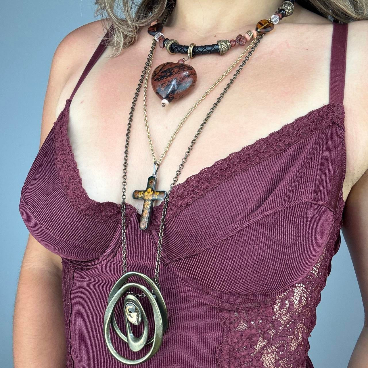 Multi-Layered Vintage Boho Necklace Stack