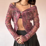 90s Open Weave Cardigan (S/M)