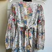 Vintage floral prairie dress (S)