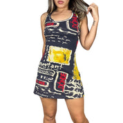 Desigual Text Graphic Mini Dress (S)
