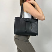 90's Black Leather Shoulder Bag