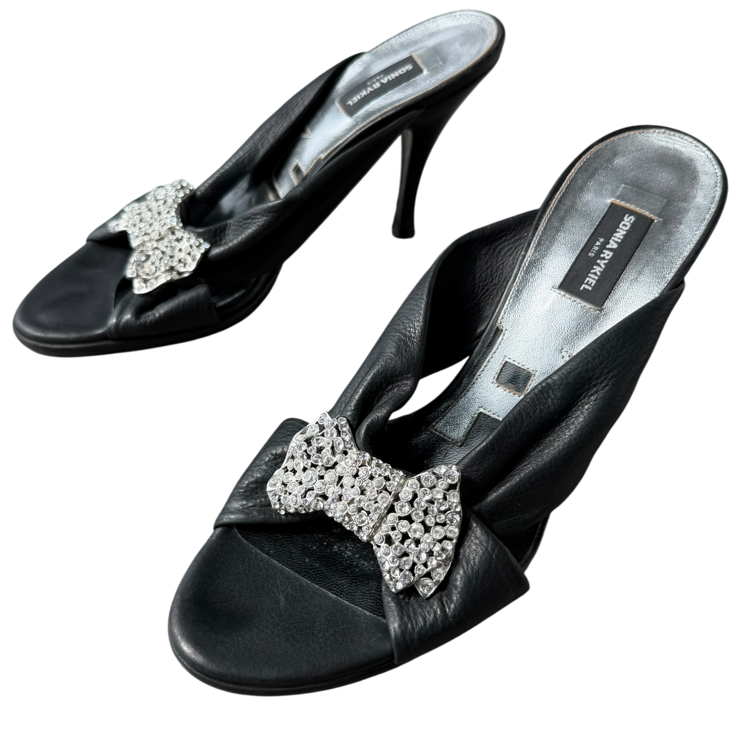 Sonia Rykiel Crystal Leather Heels (8)