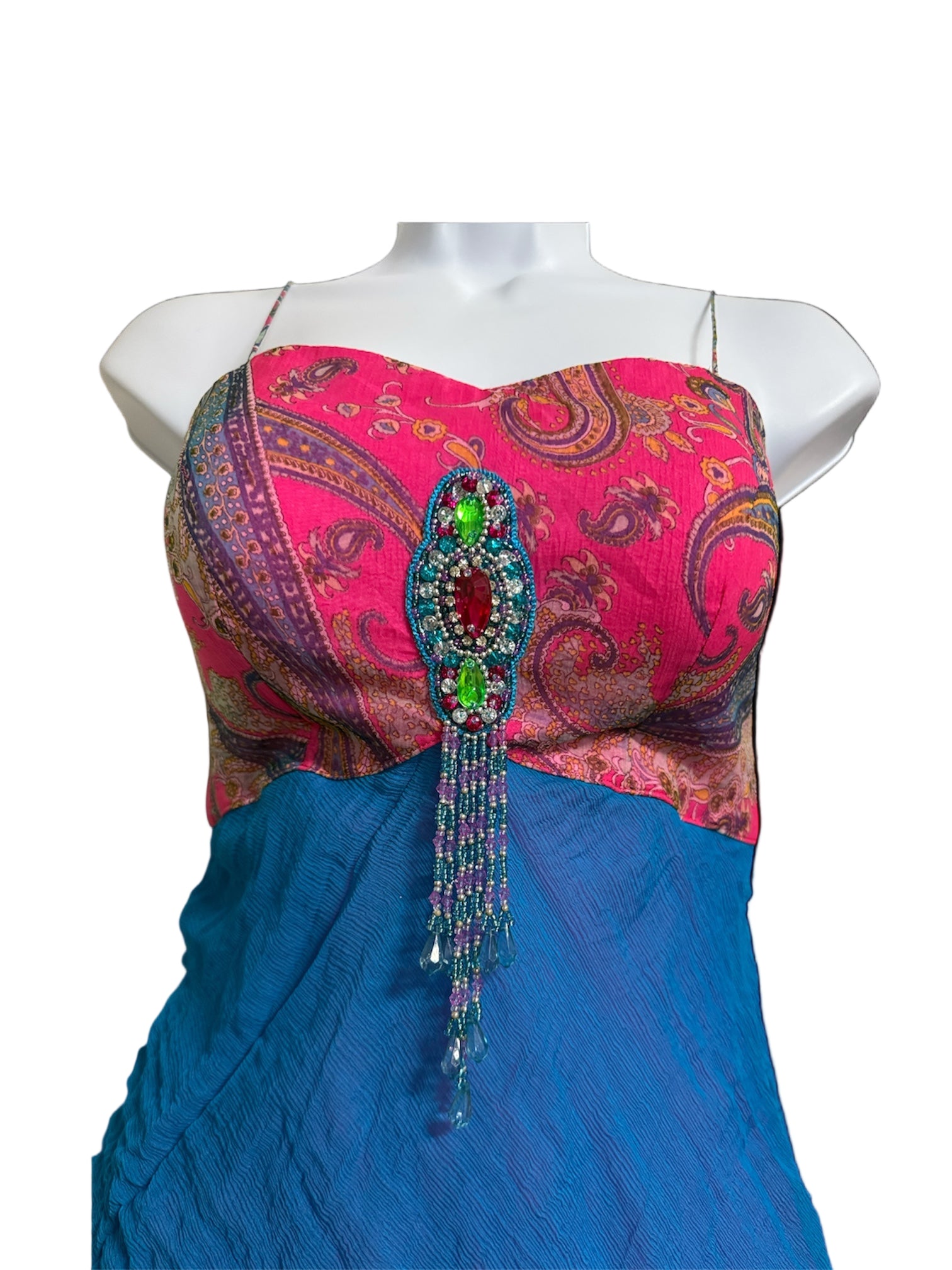 Beaded indie fairy cami top (XS)