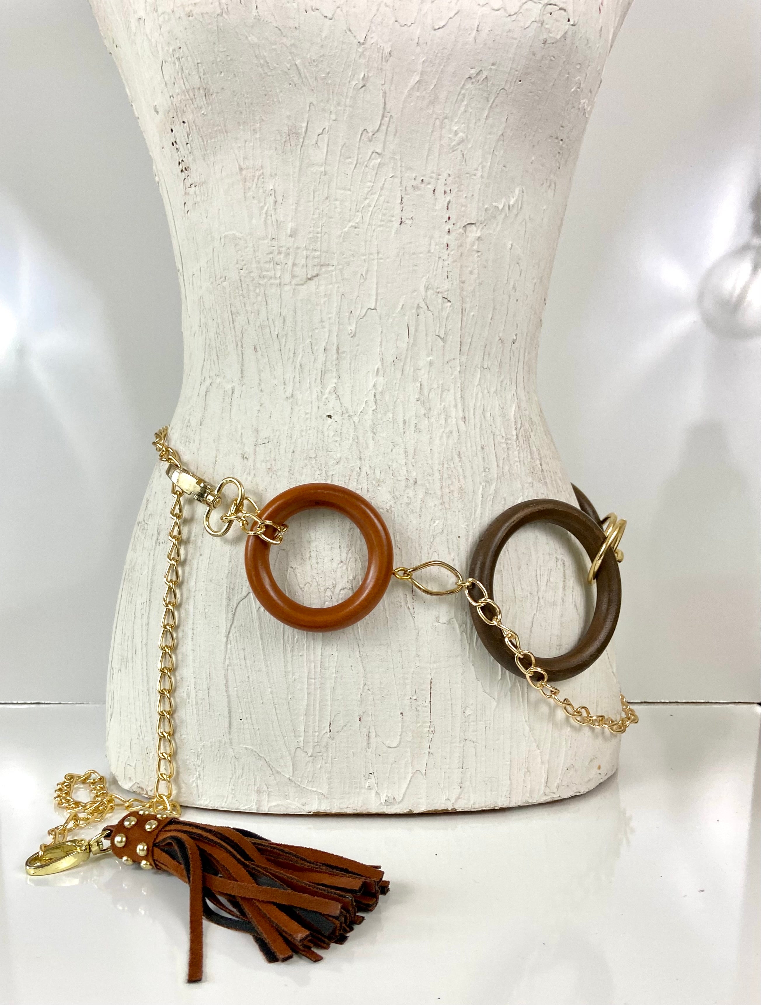 Wood circles 🔘 belt