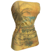 Y2K yellow summer tube top (XS/S)