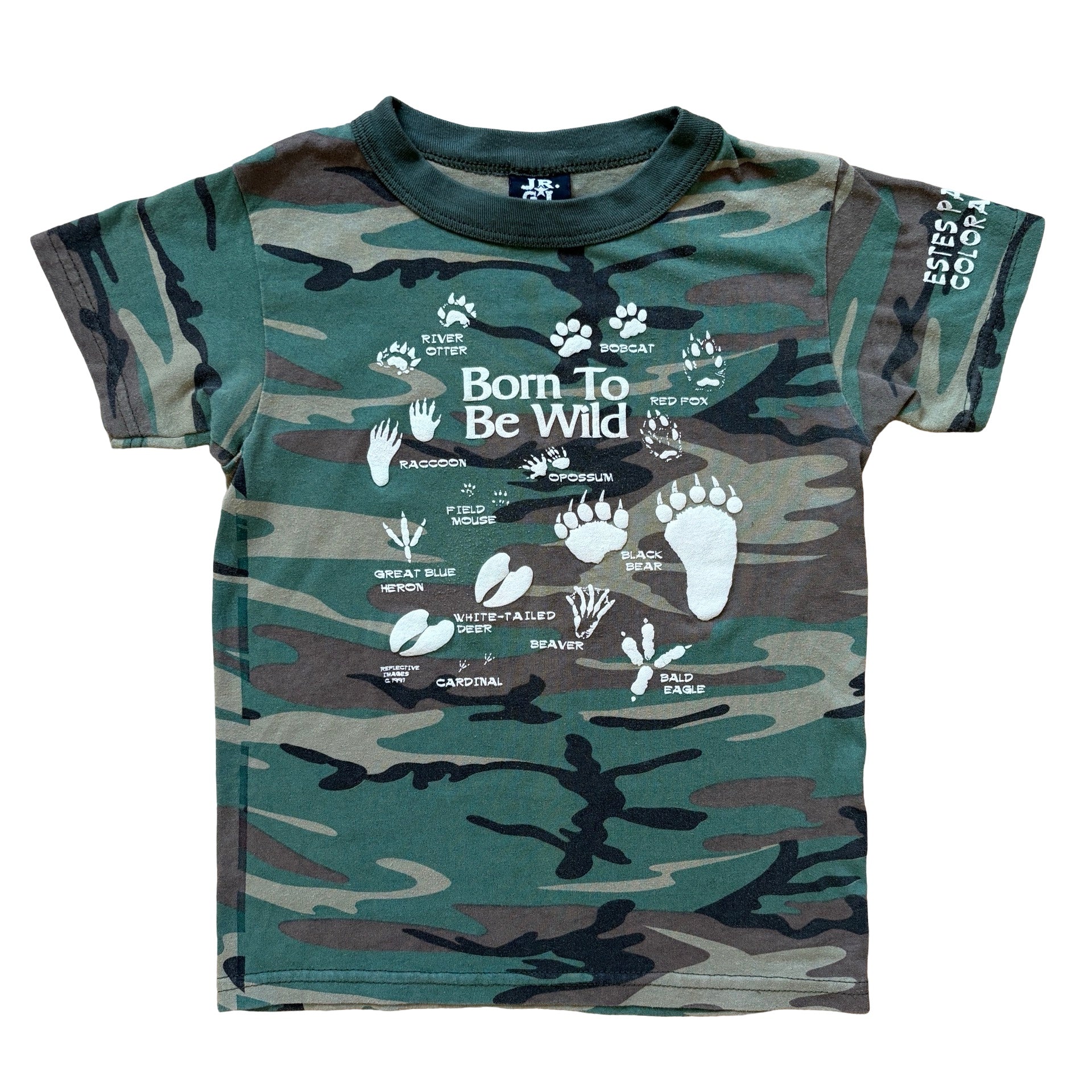 90s Camo Baby Tee (XXS)
