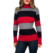 00s Striped Turtleneck Sweater (M)