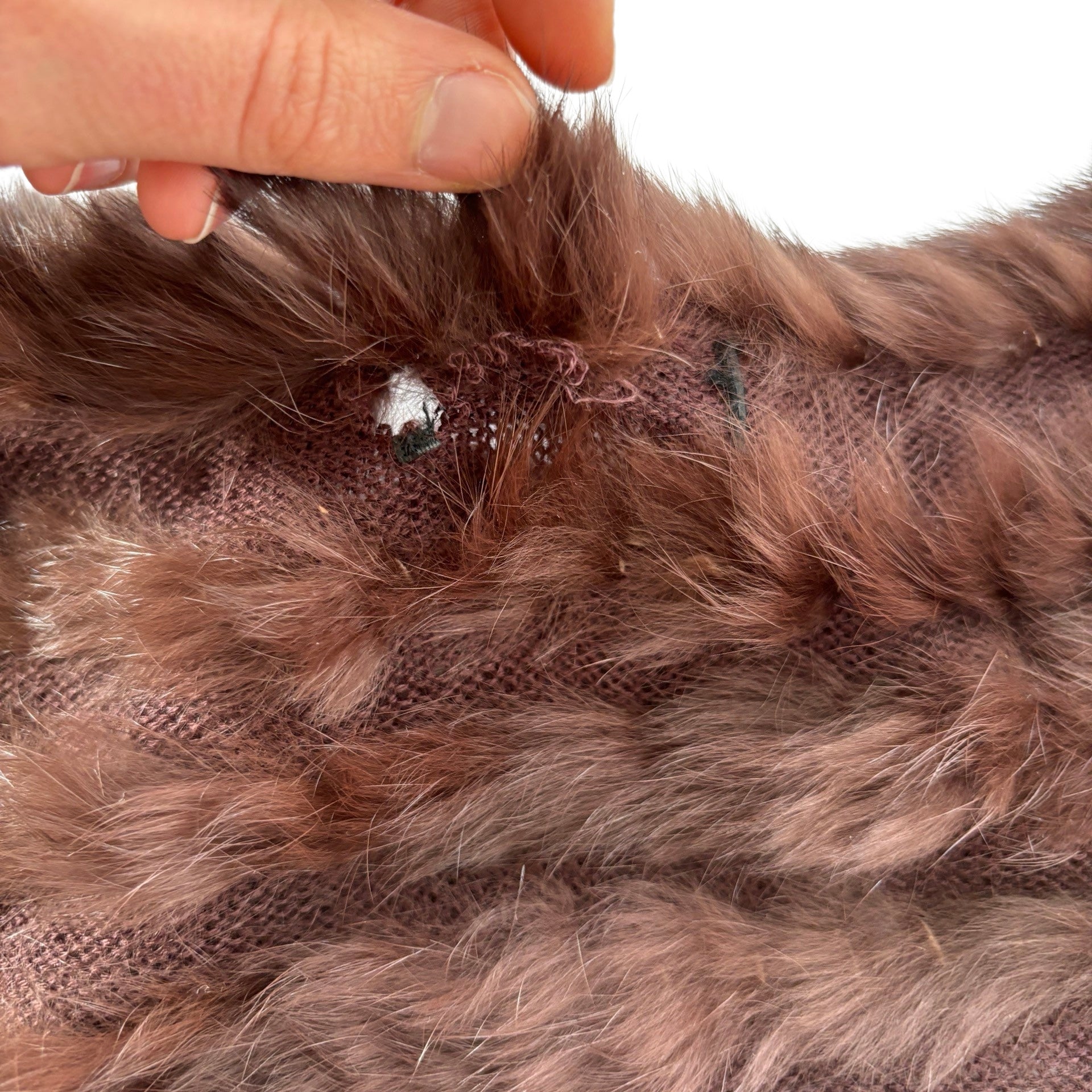 Y2K Rabbit Fur Shrug (S)