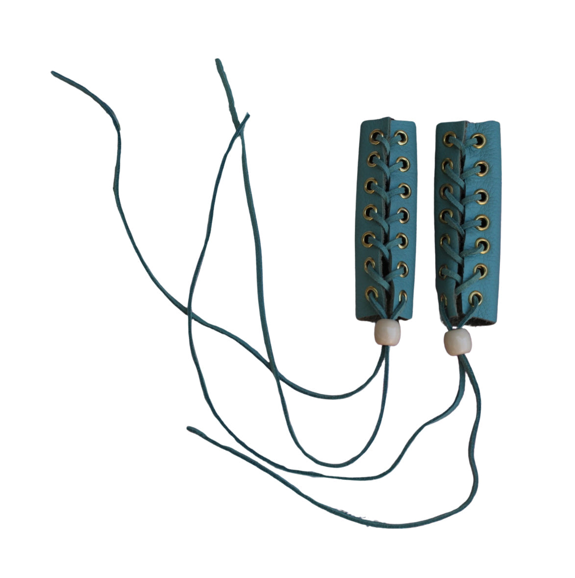 Leather Pigtail Hair Wraps