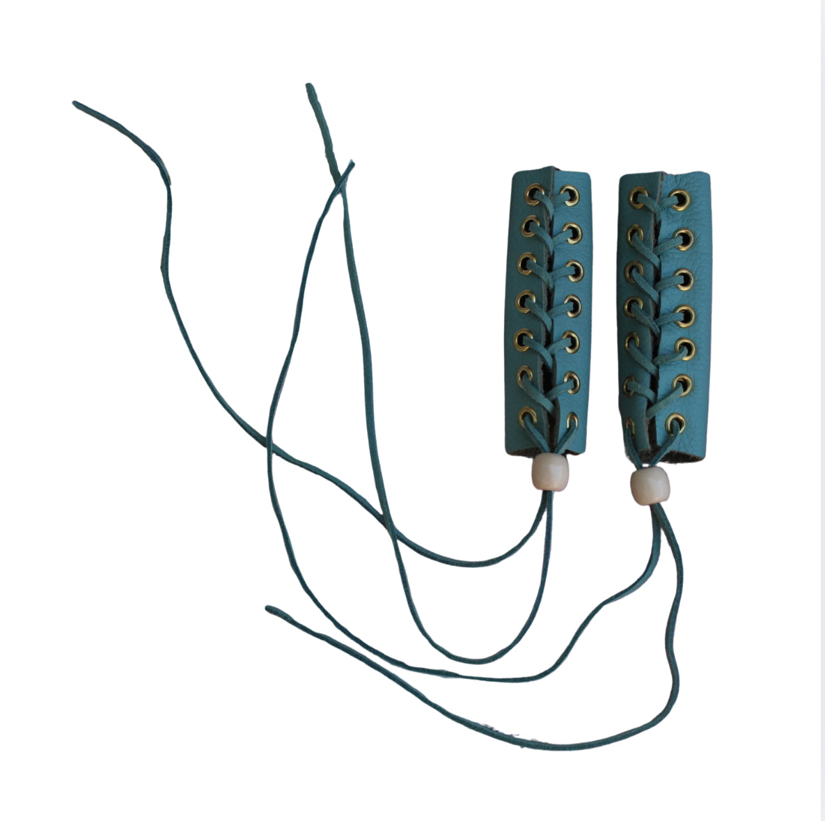 Leather Pigtail Hair Wraps