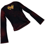 Y2K tribal tattoos grunge longsleeve (XS|S)