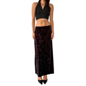 90s Deadstock Velvet Skirt (M)