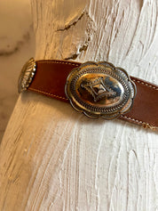 Justin vintage leather belt