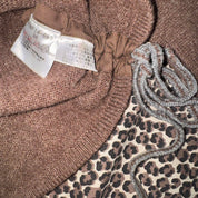 Burberry Blue Label Wool Logo Sweater with drawstring sides (S/M)