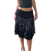 Vintage Italian Mesh Sequin Skirt (S/M)