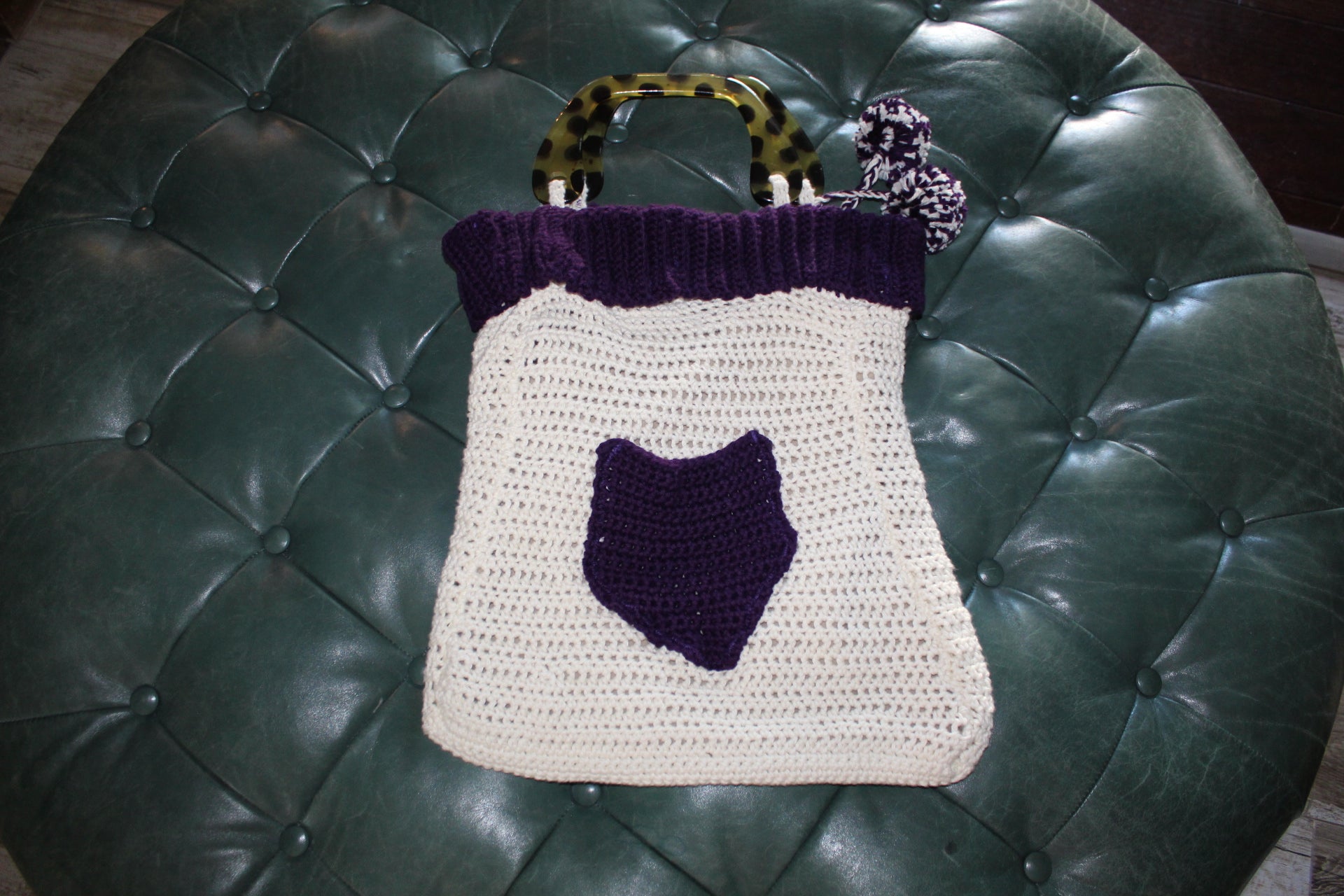 3D Mane Zebra Crochet Purse