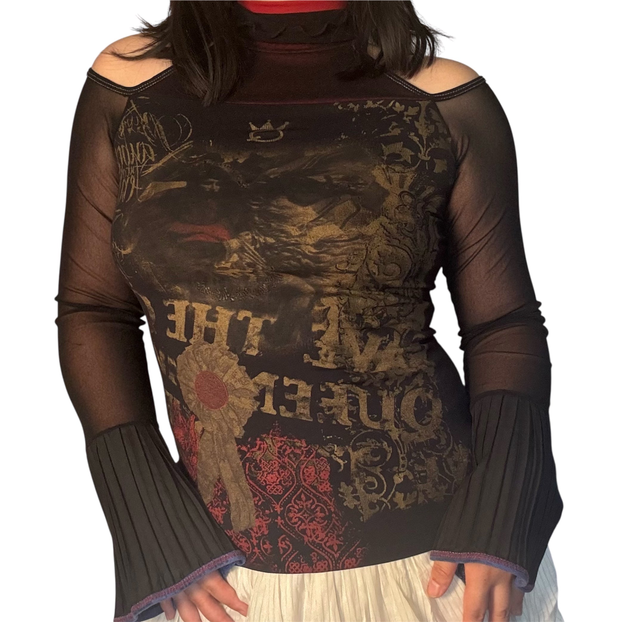 Save the Queen Turtleneck Circus Top (S)