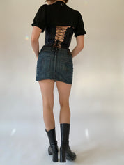 Dark Wash Denim Mini - Small