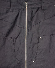 Y2K Subversive Zipper Maxi Skirt (S/M)