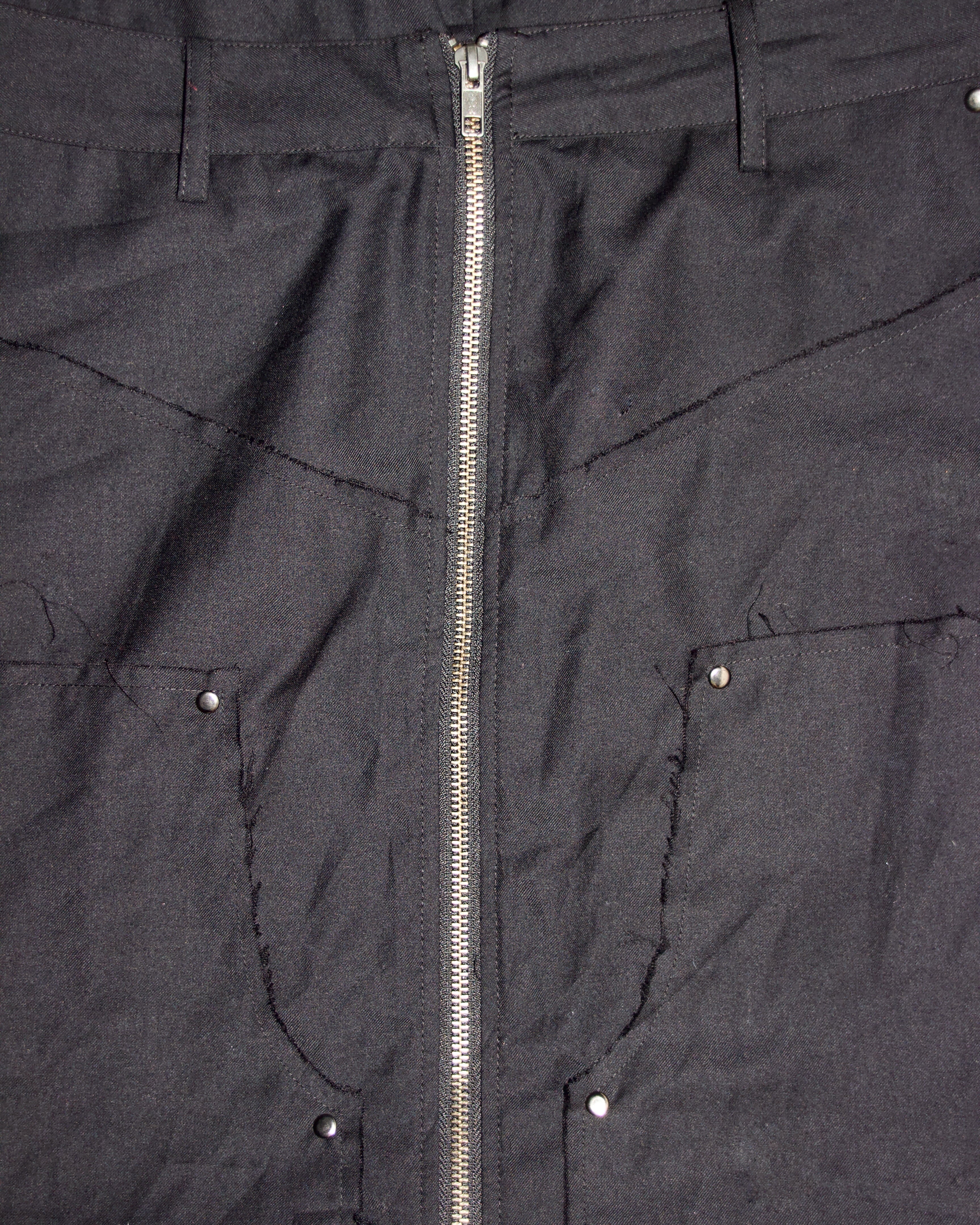 Y2K Subversive Zipper Maxi Skirt (S/M)