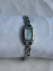 baby blue mother of pearl watch