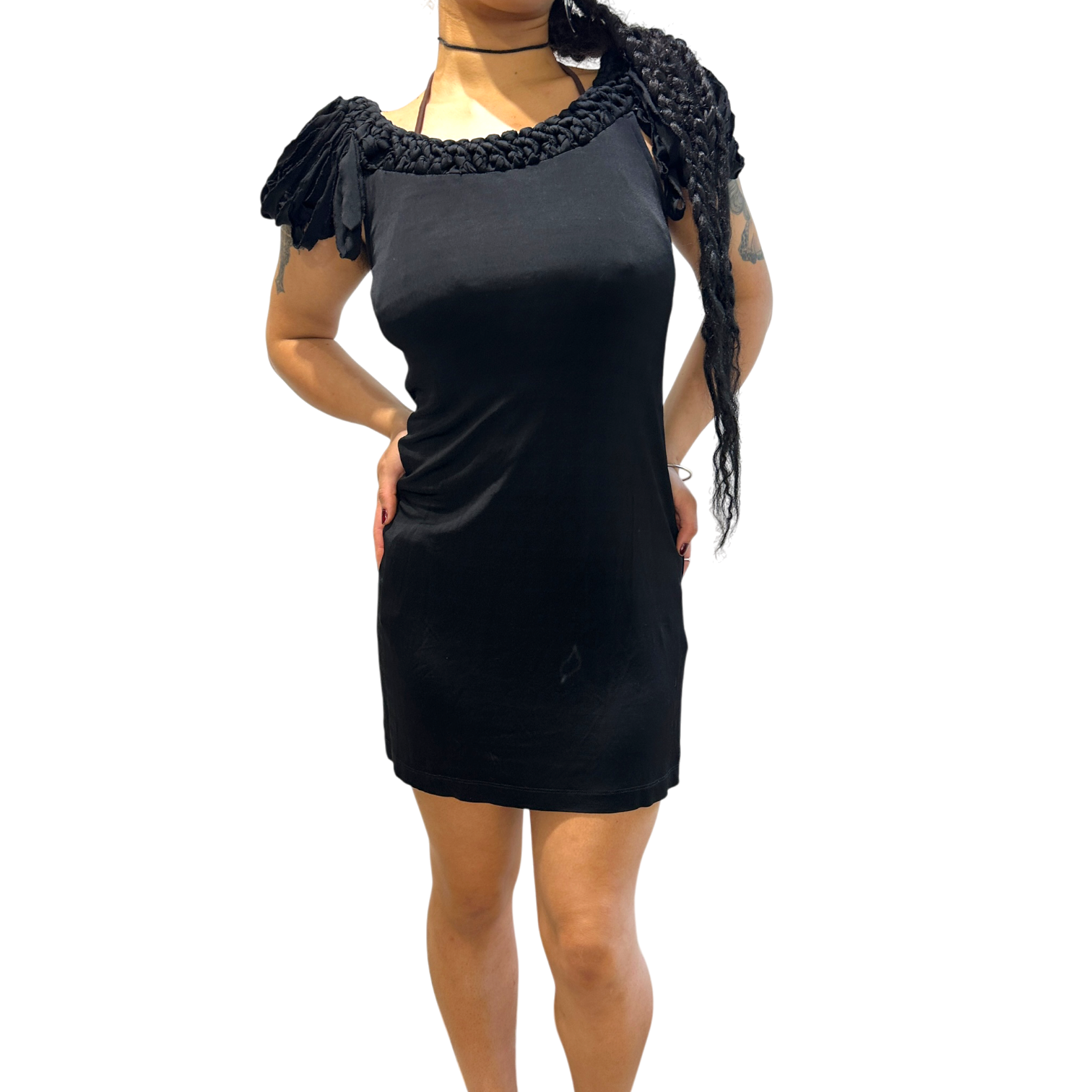 Vintage Designer Guess Slinky Mini Dress (S)