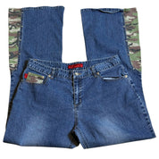 Y2K camo flare jeans (12/14)