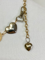 Heart with circles choker