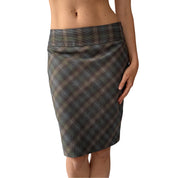 2000s Plaid Pencil Skirt (S)