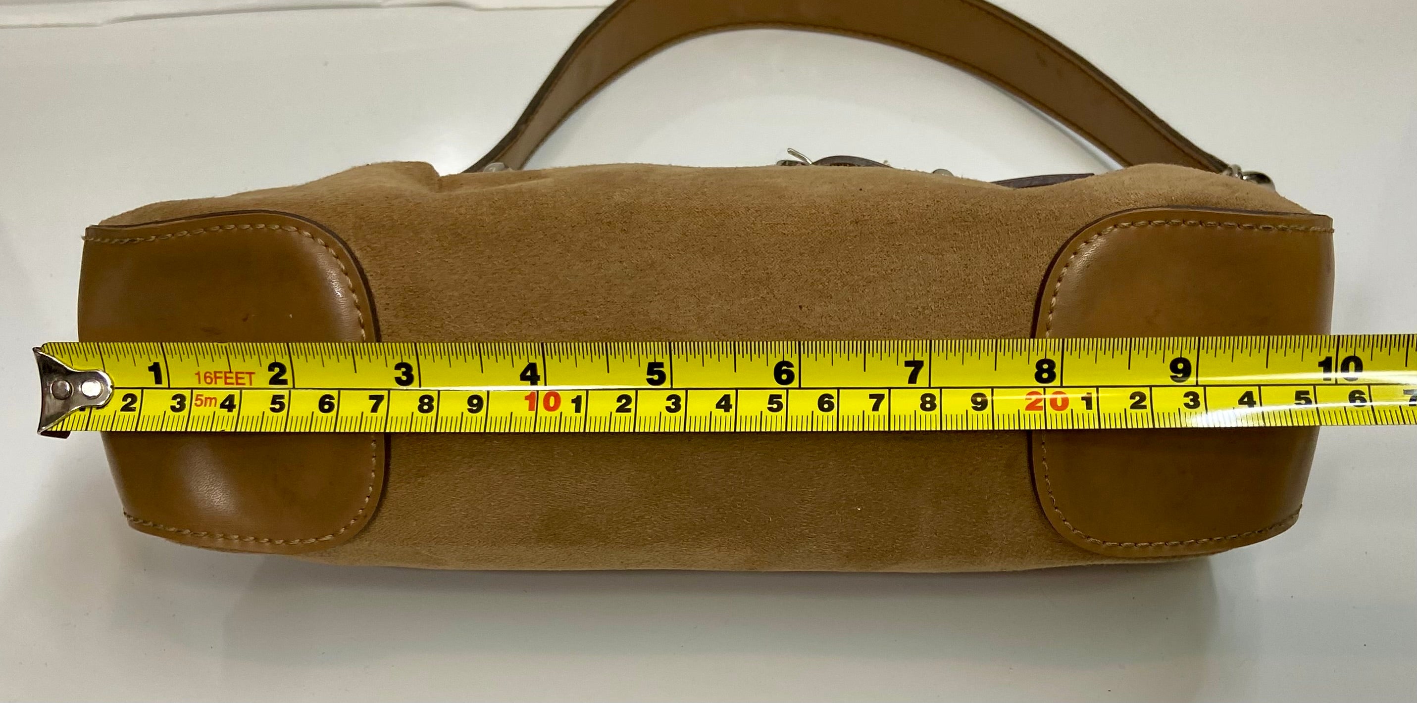 Tan Suede Mondani Purse