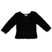 90s Fuzzy Knit Top (S)