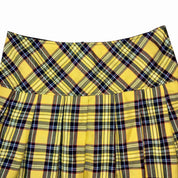 Tripp NYC Yellow Plaid Mini Skirt (L)