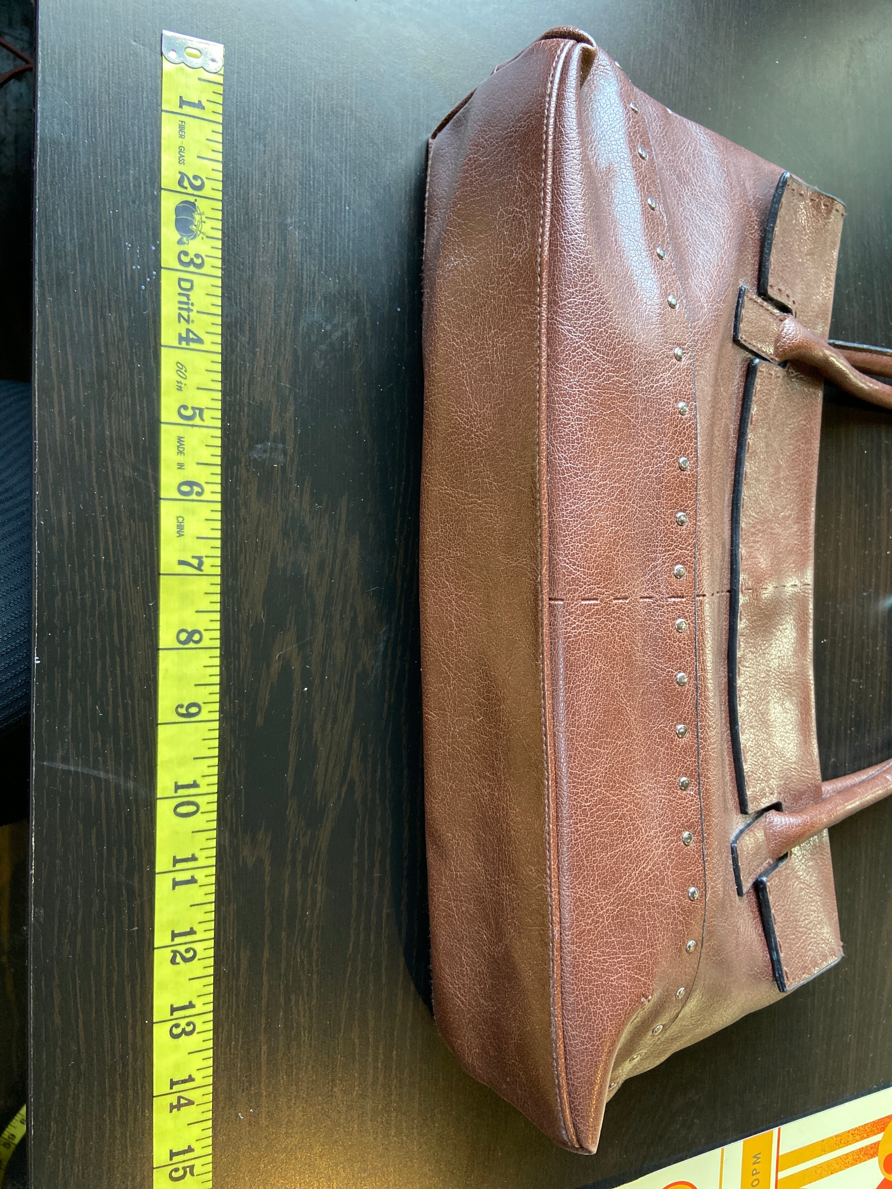 Xoxo brown leather purse