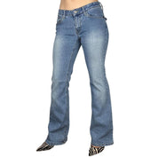 Y2K Angels Low Rise Flare Jeans (M)