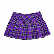 Tripp NYC Purple Plaid Mini Skirt (M)