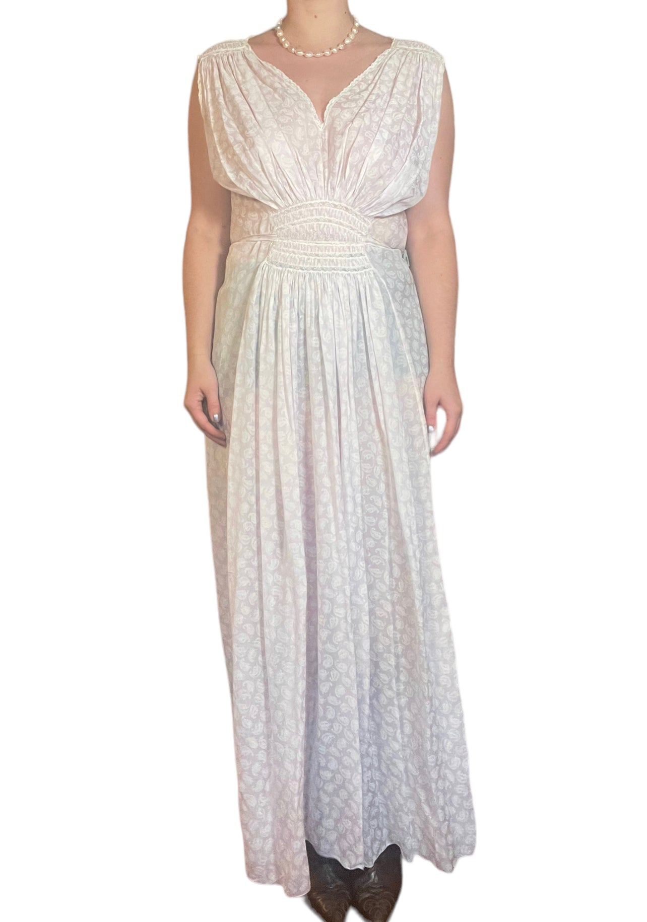 30s Sheer Lilac Dress (M)