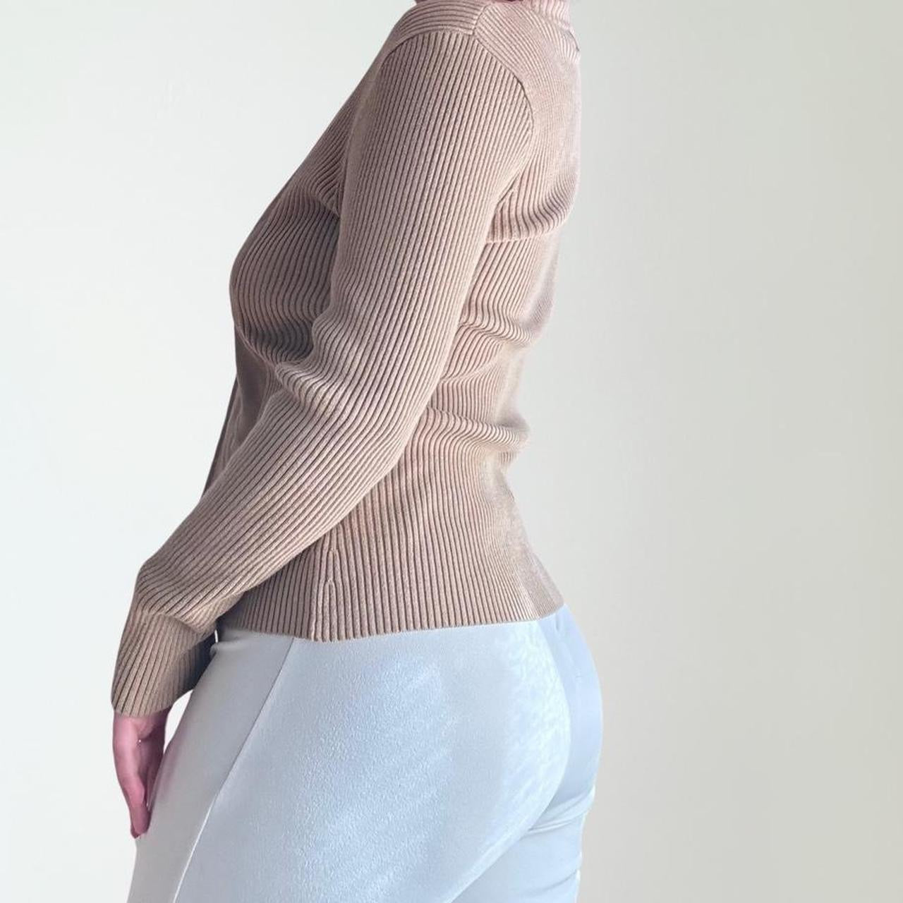 Vintage Double Zip-Up Camel Jacket (M)