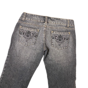 Vintage Grey Denim Capri Pants (M)