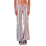 Y2K Stripy Ribbon Flares (XS)