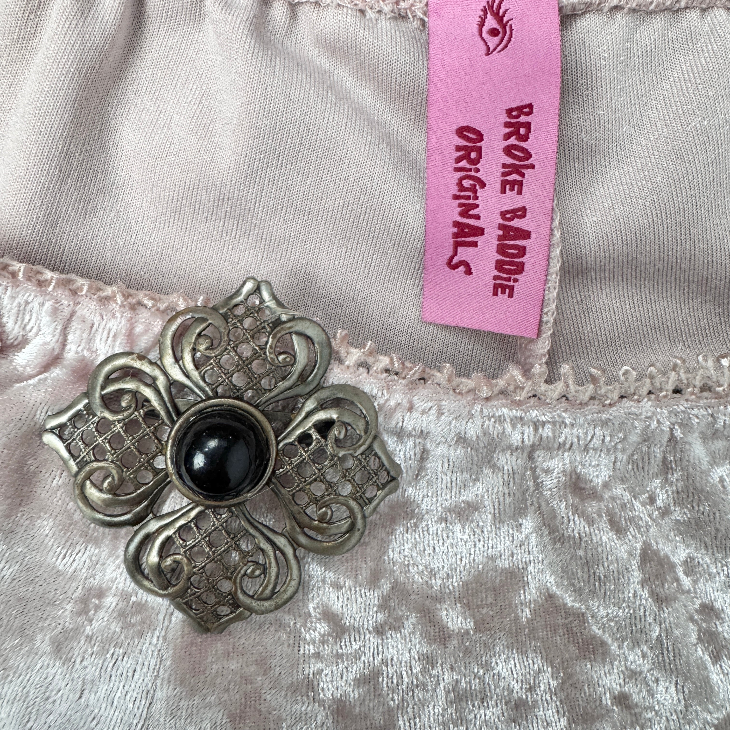 Velvet & Leopard Print Micro Skirt (XS)