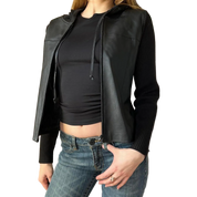 Vintage Leather Shacket (S)