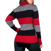 00s Striped Turtleneck Sweater (M)