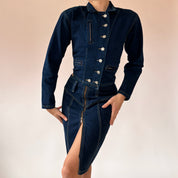 90s Denim Two-Piece Set (XS)